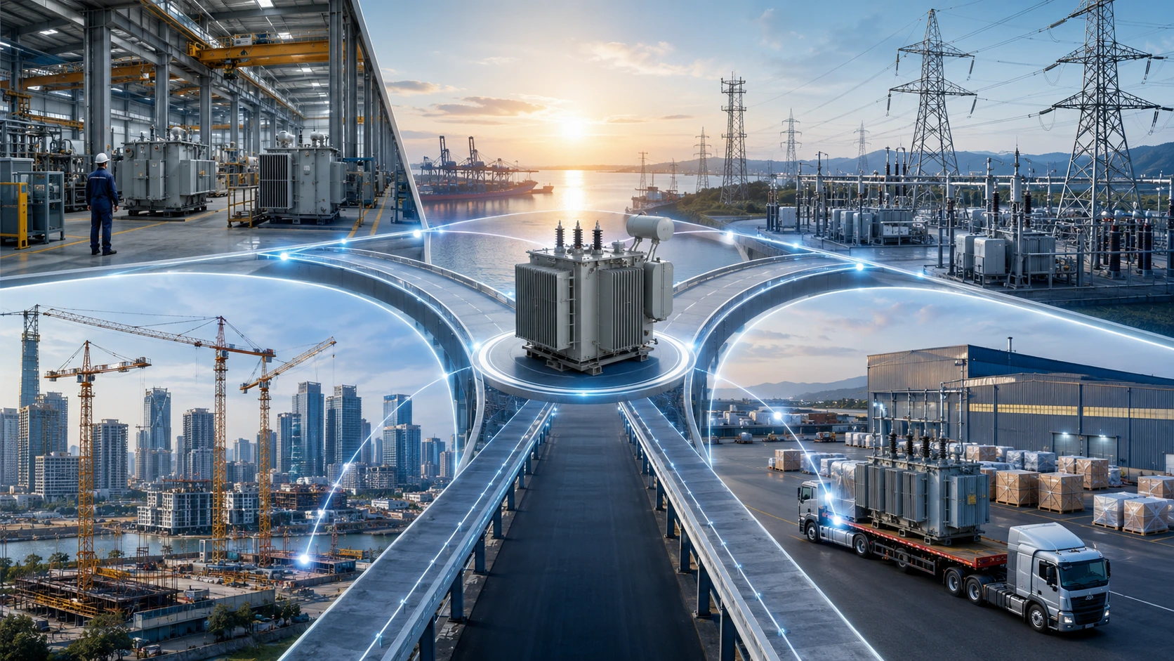 Transformer supply connection between manufacturers, utilities, developers, and infrastructure markets